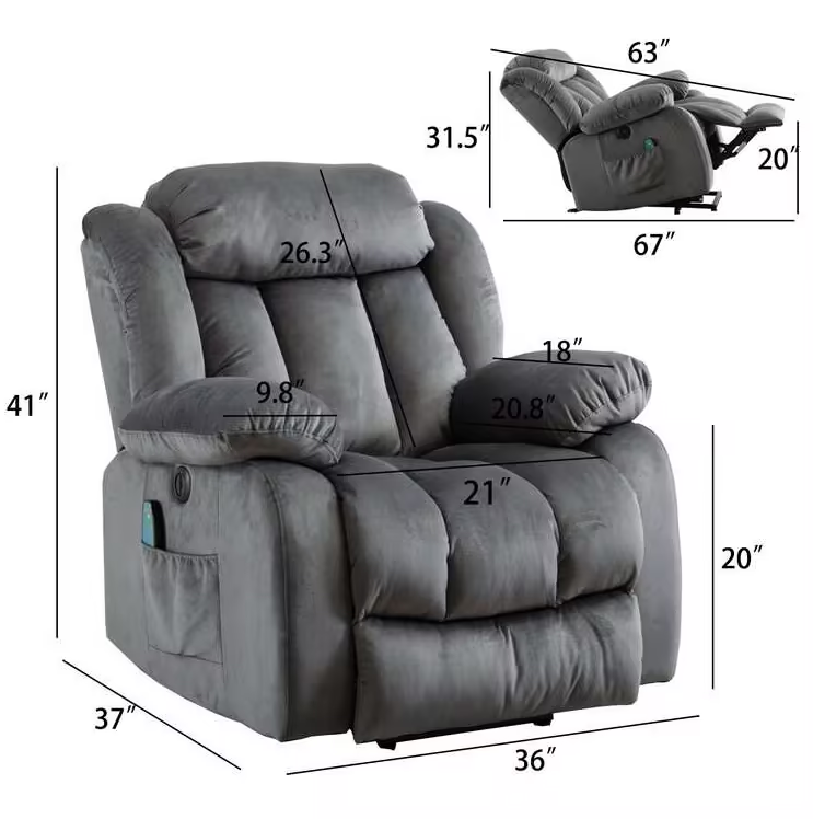 ✨Power Reclining Heated Massage Chair🔥SEASONAL CLEARANCE SALE | Cash on Delivery