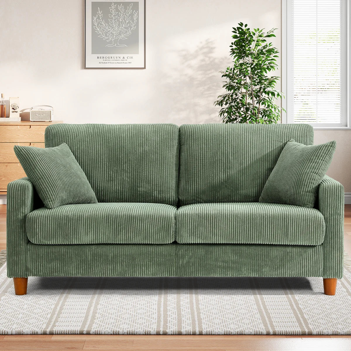 🔥2 Seater Corduroy Sofa | Limited-Time Offer | Cash on Delivery🔥