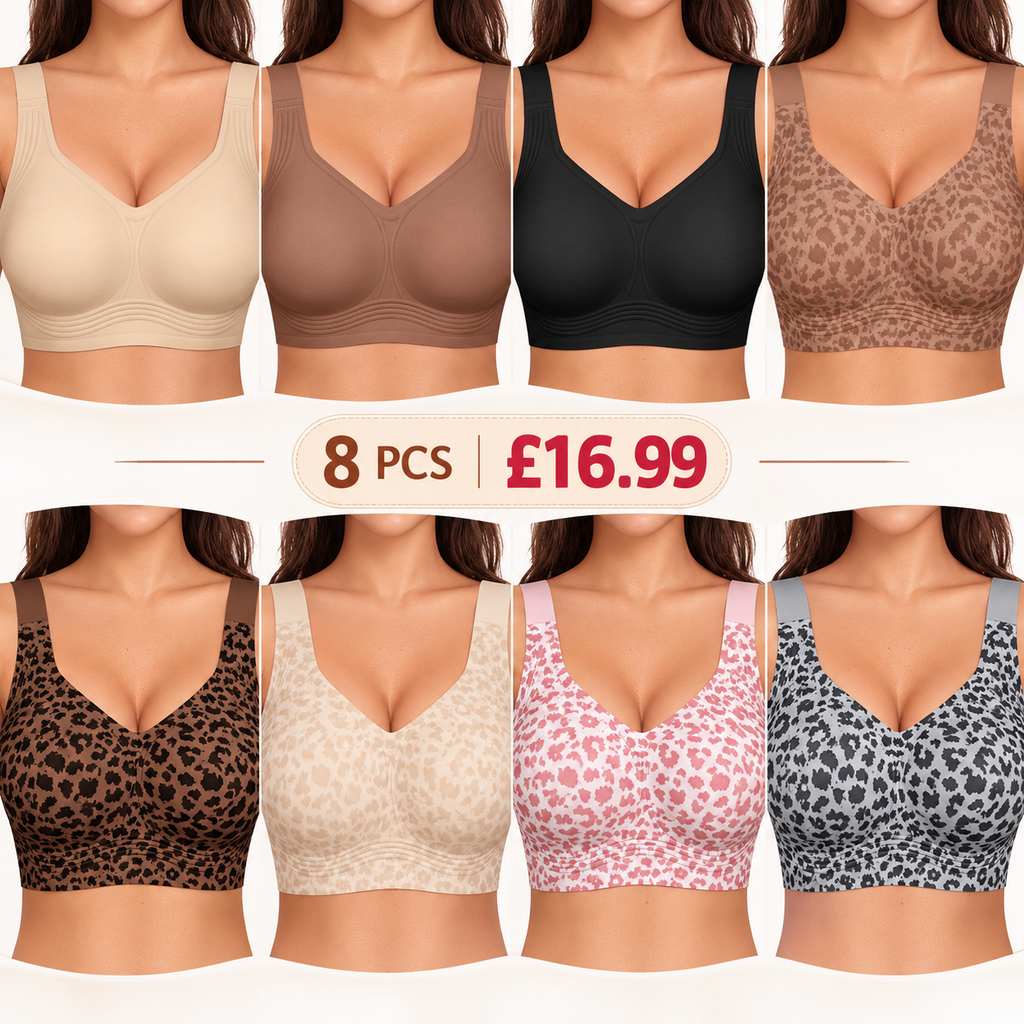 Women Jelly Bras Wirefree Full Coverage No Underwire Everyday Bras Comfortable Wireless Padded Tshirt Bra